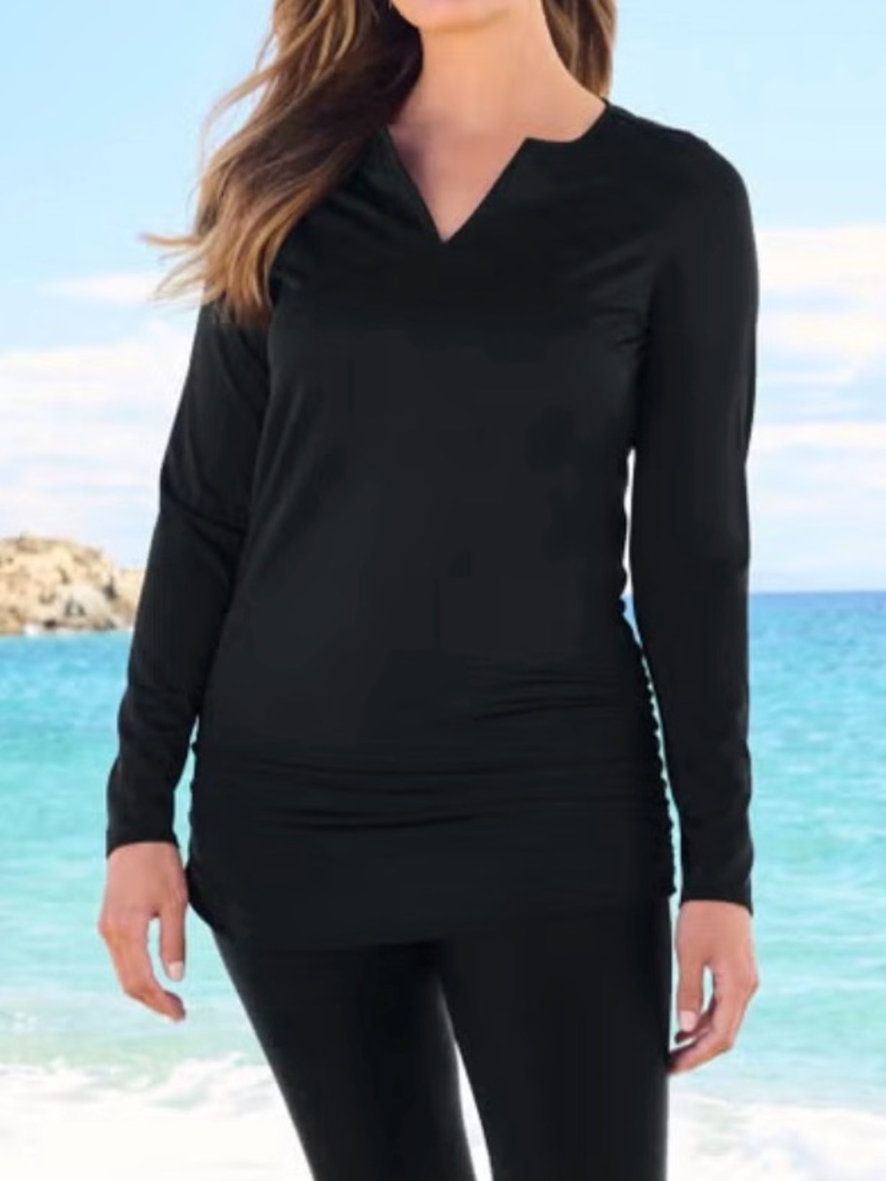 New Swim Tee Top UV Chlorine Resist Built In Bra Swimsuits
For All Plus Size 16